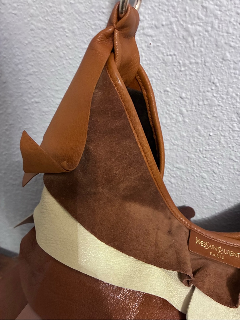 Yves Saint Laurent Mombasa St. Tropez Ruffle Hobo Bag — Tom Ford Era - Picture 7 of 11